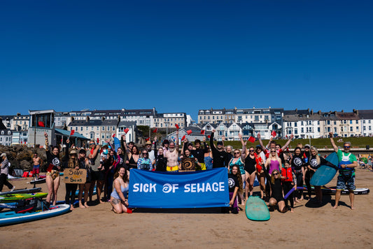 Surfers Against Sewage Paddle Out Protest