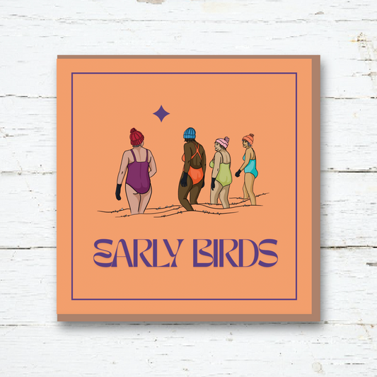 Greeting Card - Early Birds