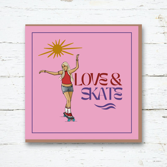 Greeting Card - Love & Skate