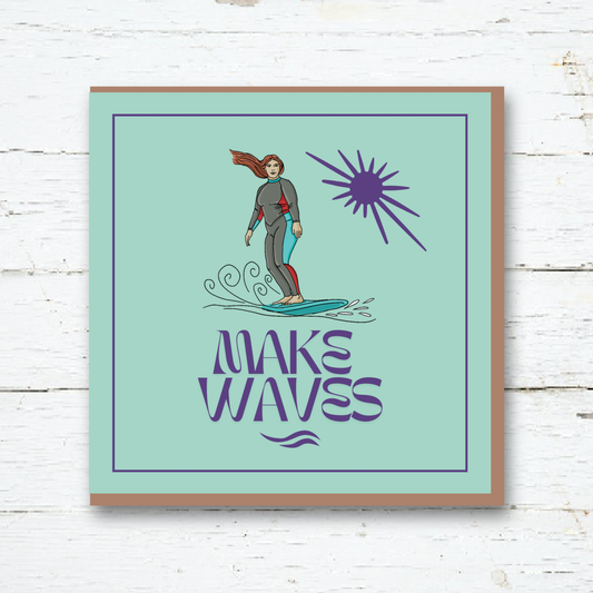 Greeting Card - Surfer