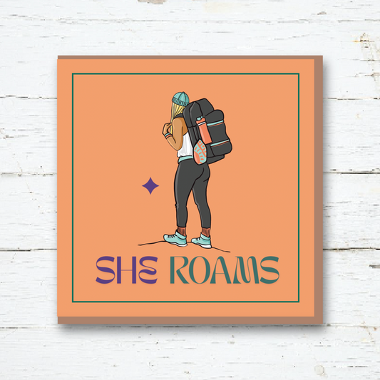 Greeting Card - She Roams