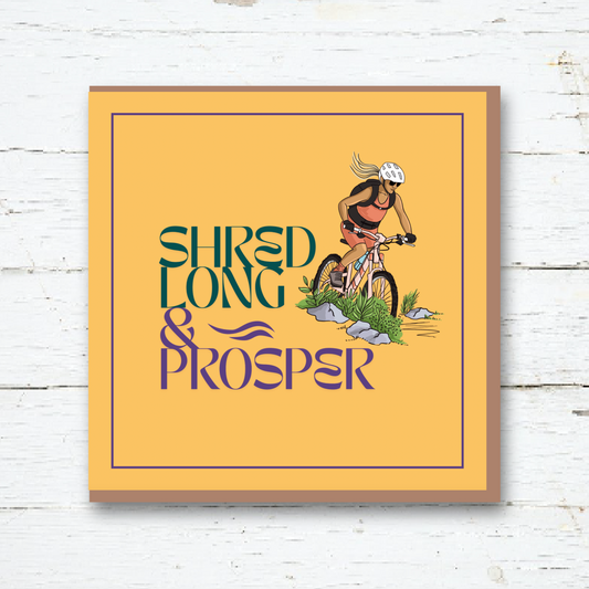 Greeting Card - Mountain Biker