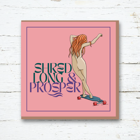 Greeting Card - Skater Girl