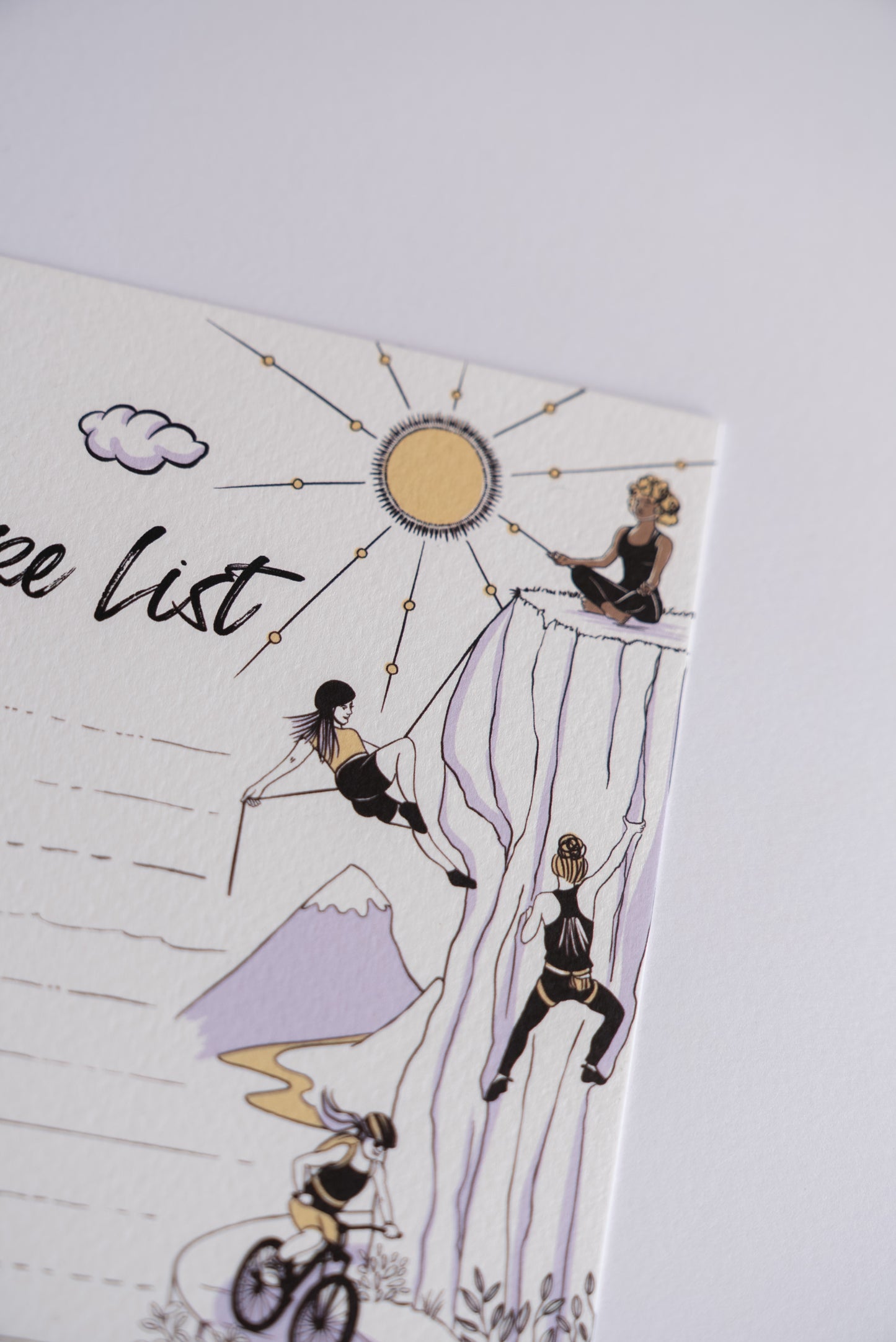 Adventure List A4 Print (frame not included)