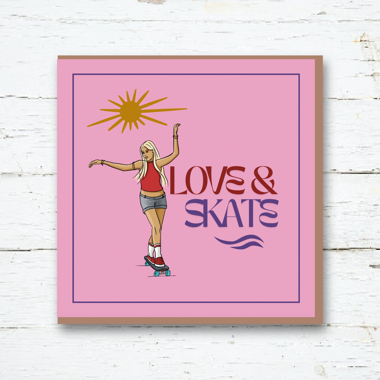 Greeting Card - Love & Skate